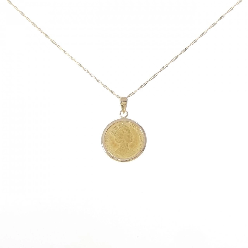 K18YG(枠)/750YG Dây chuyền đồng xu - Hàng hiệu Authentic 857916