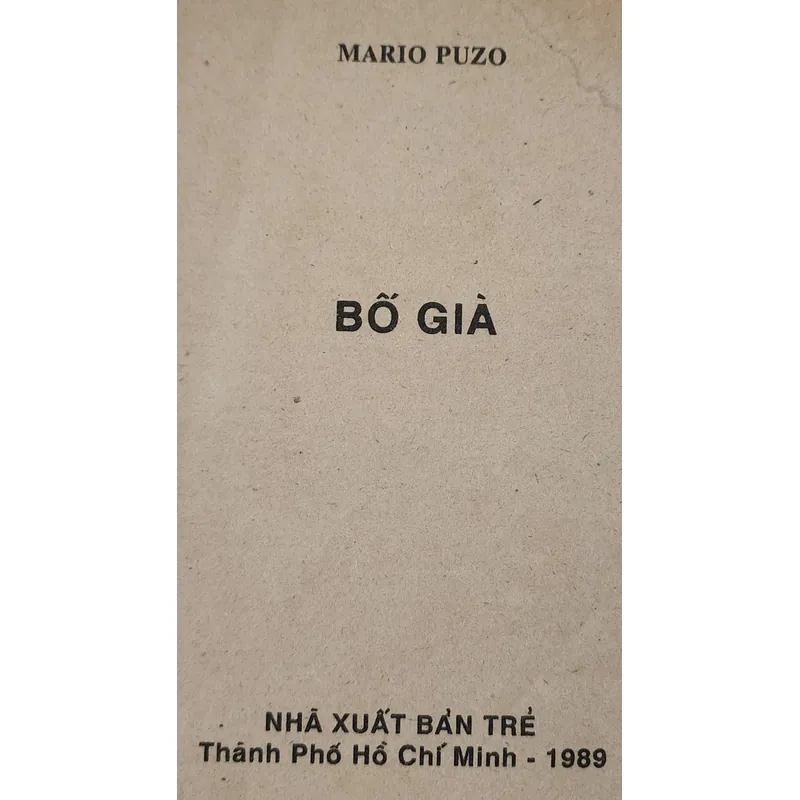 Tác phẩm văn học kinh điển của Mario Puzo: BỐ GIÀ 716941