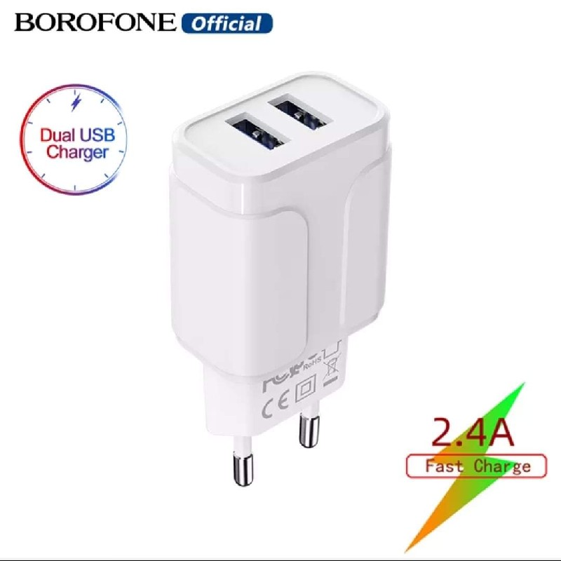 Củ sạc nhanh iphone Android 12w Borofone BA37A hàng chính hãng cao cấp 8605