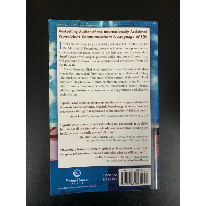 (Used book) Speak peace in a world of conflict - Marshall B. Rosenberg  961584