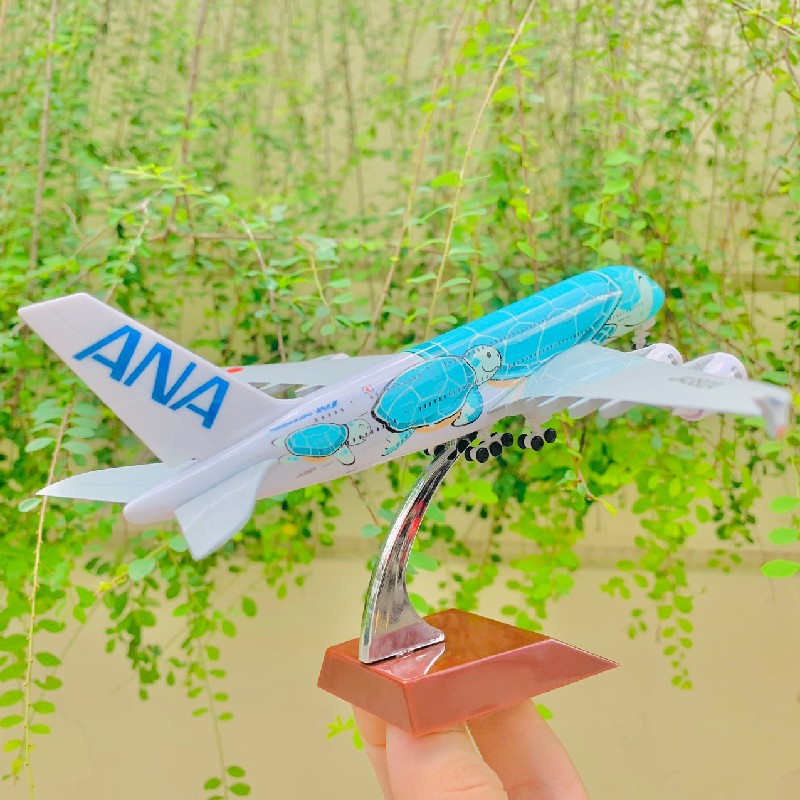 [Hàng mới nguyên hộp] Máy Bay Airbus A380 ANA  "Flying Honu" Tỷ Lệ 1:400 tặng kèm đế  8212