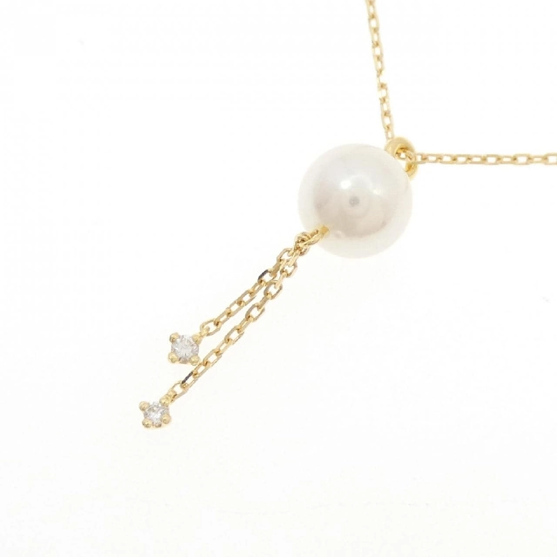 K18YG Ngọc trai Akoya Dây chuyền 6.8mm - Hàng hiệu Chính hãng 860996