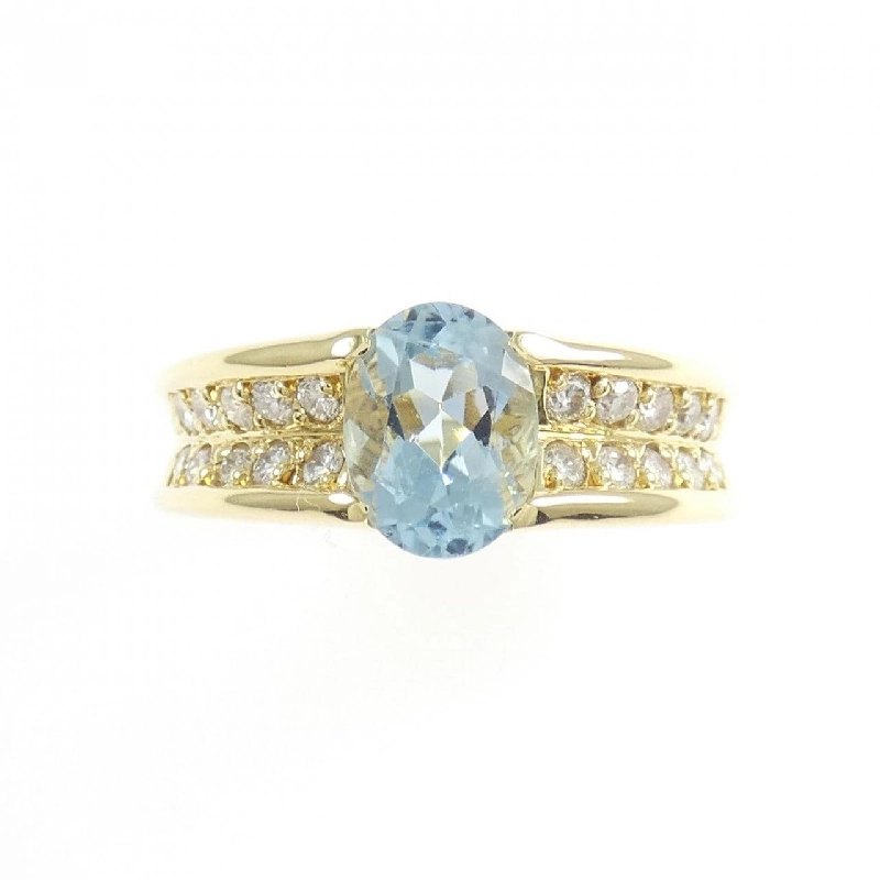 Nhẫn Aquamarine K18YG 1.01CT - Hàng hiệu Chính hãng 850567