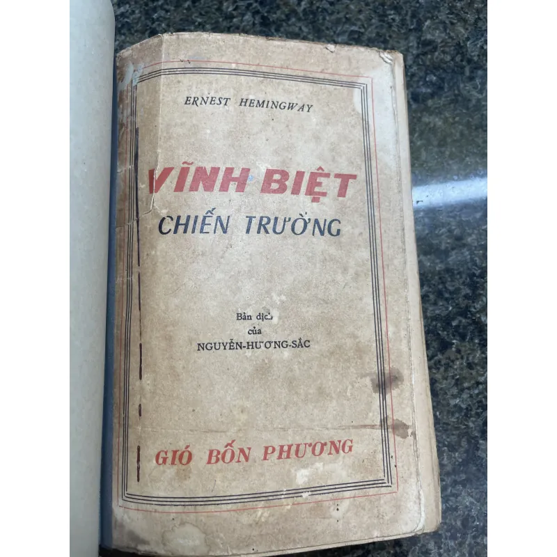 Vĩnh biệt chiến trường Ernest Hemingway Bản dịch Nguyễn Hương Sắc 787251