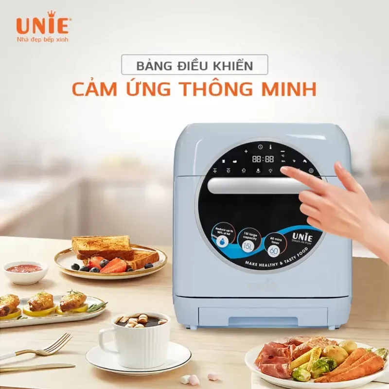 Nồi chiên hơi nước UNIE STEAM COLOR – Ăn ngon mà không lo dầu mỡ 572386