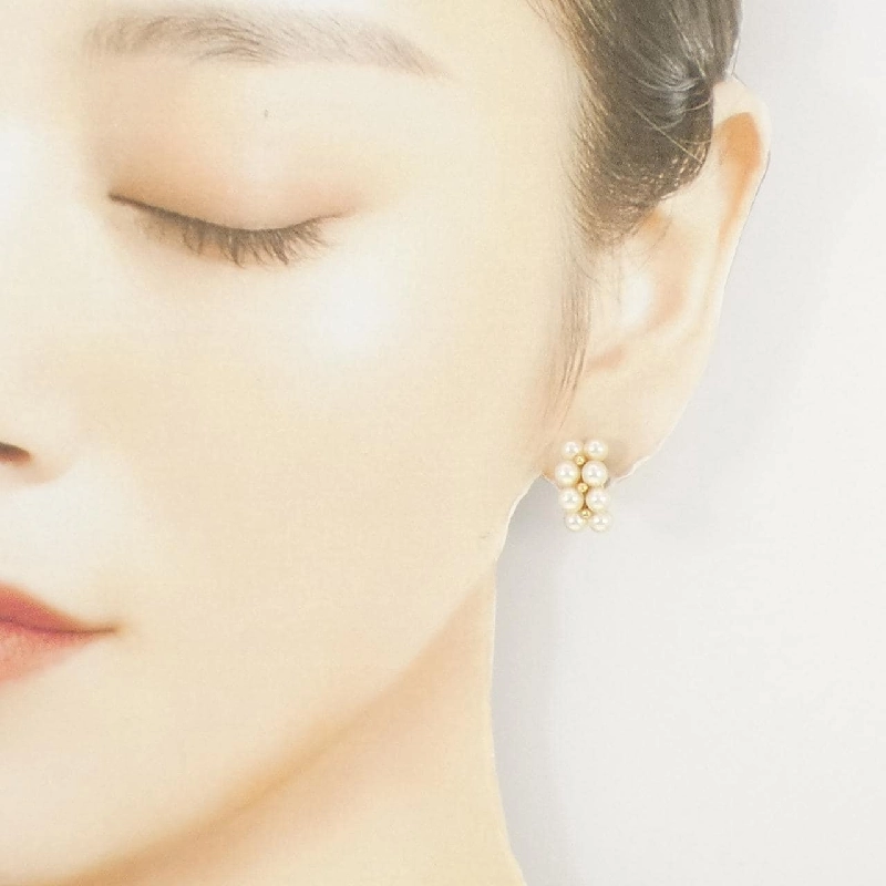 K18YG Bông tai ngọc trai Akoya - Hàng hiệu Authentic 872354