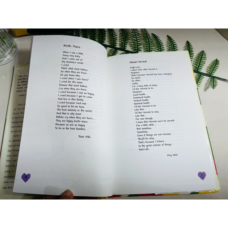 [Sách 2hand từ US] Like new 90% - HOPE through Heartsongs by Mattie J.T. Stepanek 476678