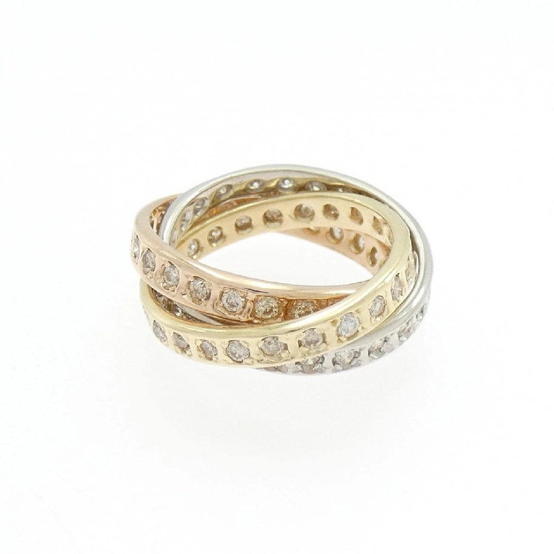 Nhẫn hồng ngọc K18YG/PT900/K18PG 0.43CT - Hàng hiệu Authentic 850213