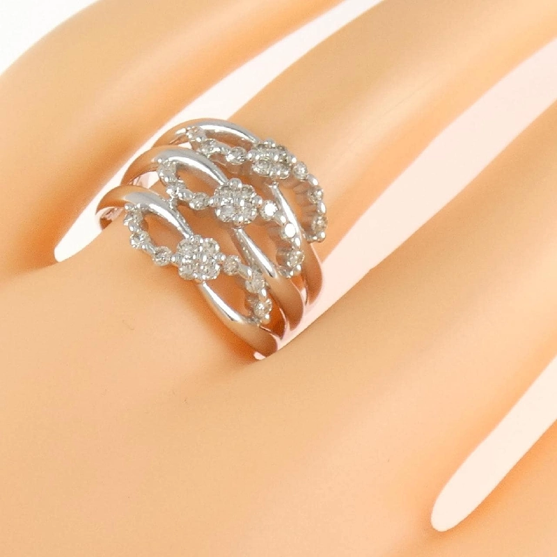 Nhẫn kim cương K18WG 0.50CT 668324