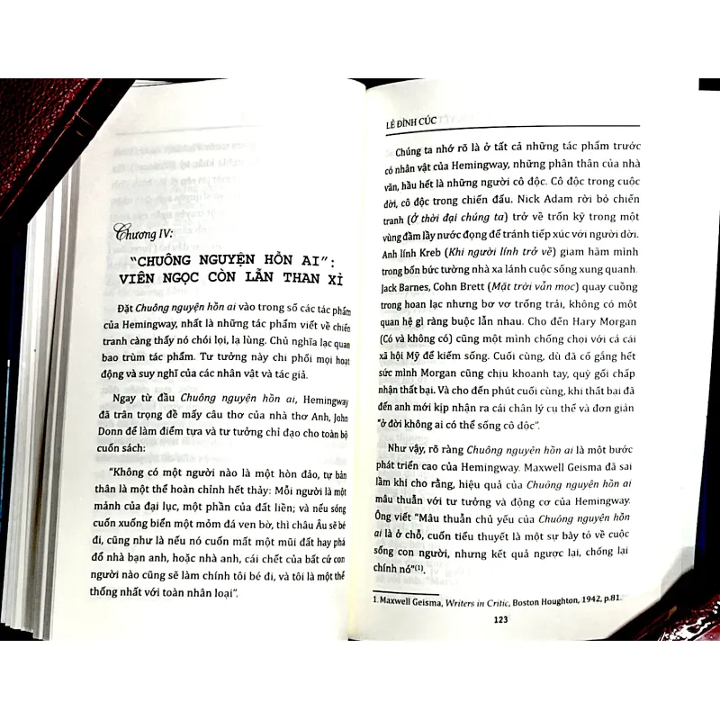 TIỂU THUYẾT HEMINGWAY - LÊ ĐÌNH CÚC 1013725