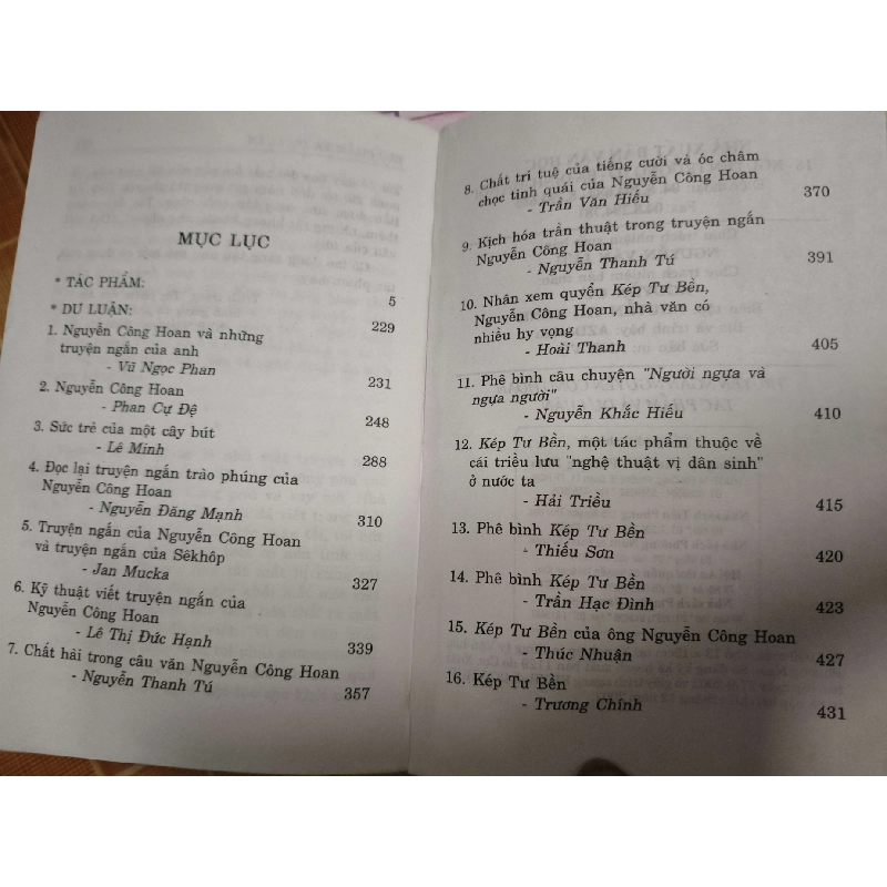 Truyện ngắn Nguyễn Công Hoan tác phẩm và dư luận - 2002 - 440 trang VĂN HỌC ANTQ1301 909968