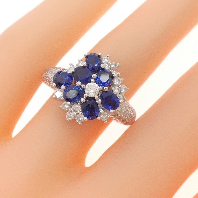 Nhẫn Sapphire 750WG 3.97CT 670610