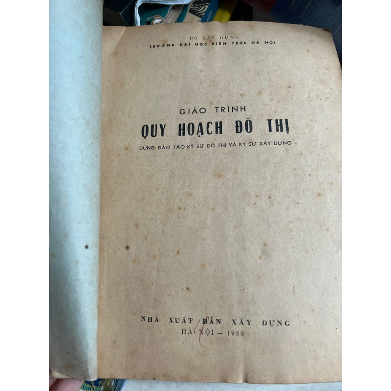 Giáo trình Quy Hoạch Đô Thị - 1980 414967