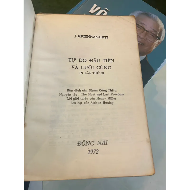 TỰ DO ĐẦU TIÊN & CUỐI CÙNG - KRISHNAMURTI  1027399