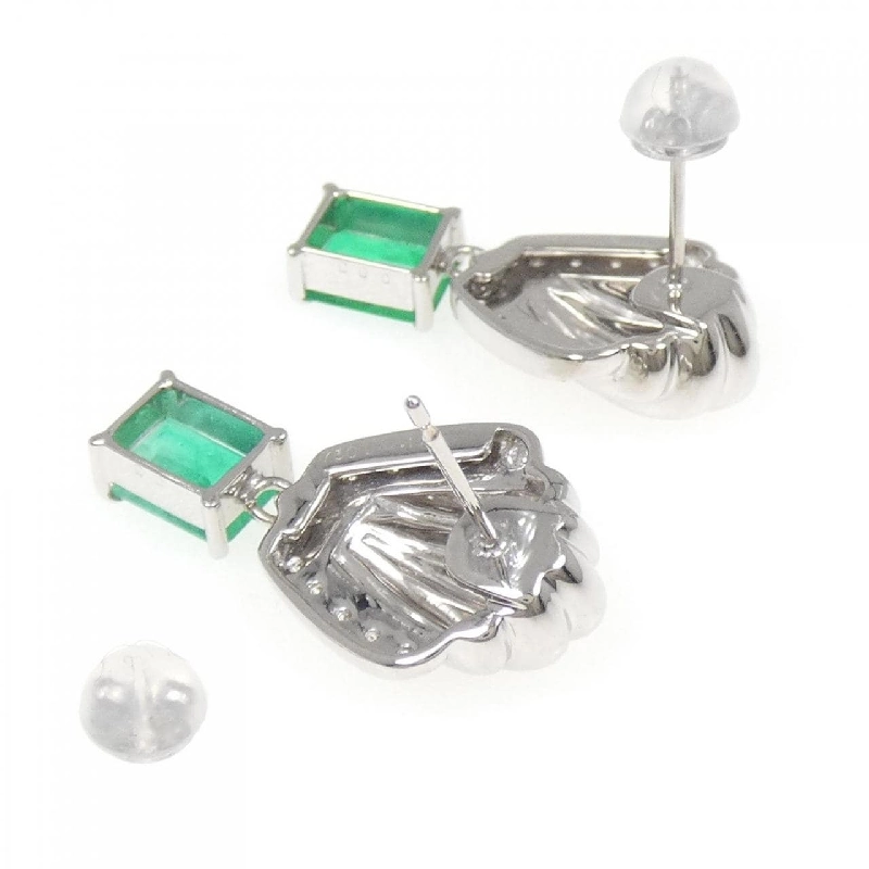 K18WG Bông tai Ngọc lục bảo 1.88CT - Hàng hiệu Chính hãng 868409