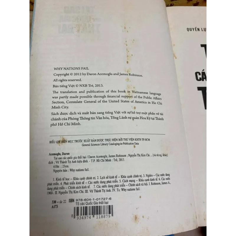 Tại Sao Các Quốc Gia Thất Bại - Daron Acemoglu, James A. Robinson (Bản In Lần Đầu) 1008595