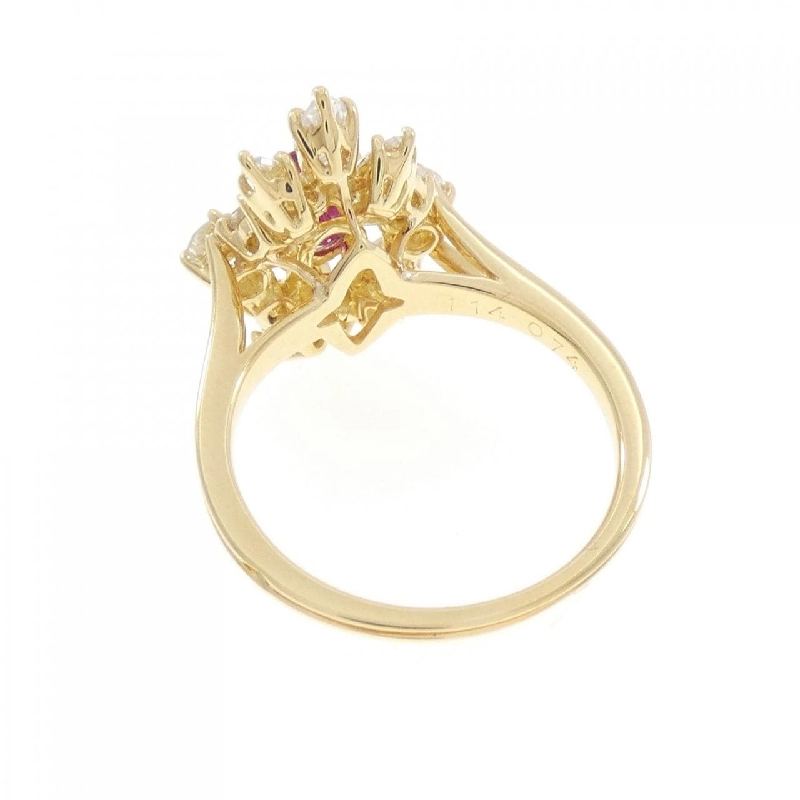 Nhẫn Ruby K18YG 0.74CT - Hàng hiệu Chính hãng 852810