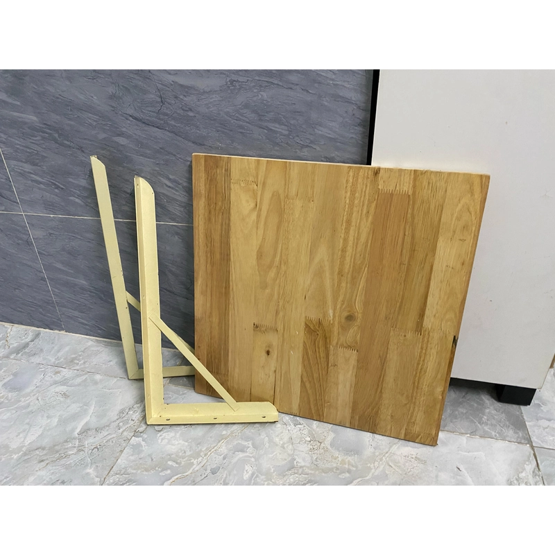 Ván gỗ và ke góc làm kệ 502996