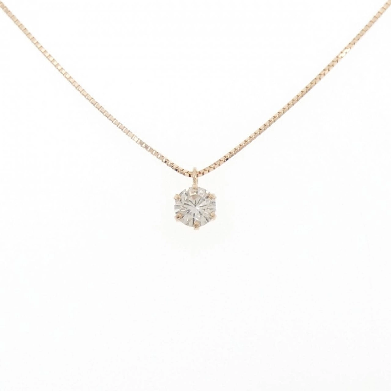 K18PG Solitaire Dây chuyền kim cương - Hàng hiệu Authentic 865201