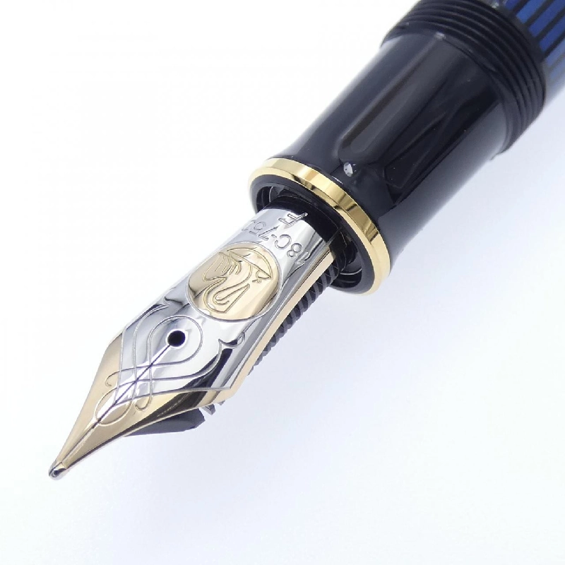 Bút máy Pelikan Souverän M800 sọc xanh - Hàng hiệu chính hãng 880389