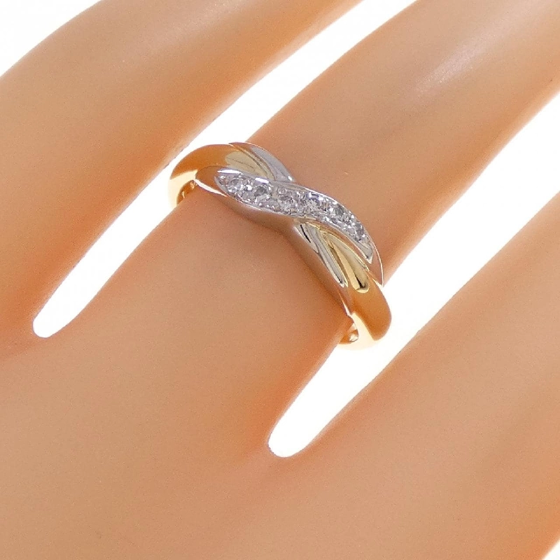 Nhẫn kim cương K18YG/PT900 669219