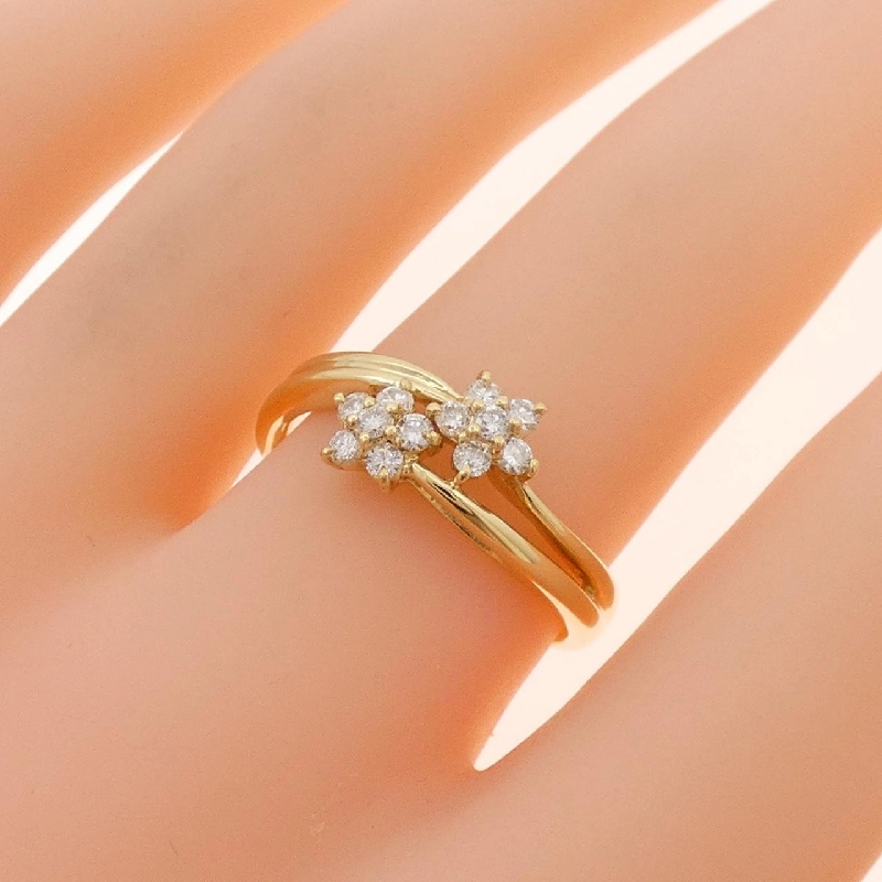 Nhẫn kim cương hoa K18YG 0.30CT - Hàng hiệu Authentic 848910