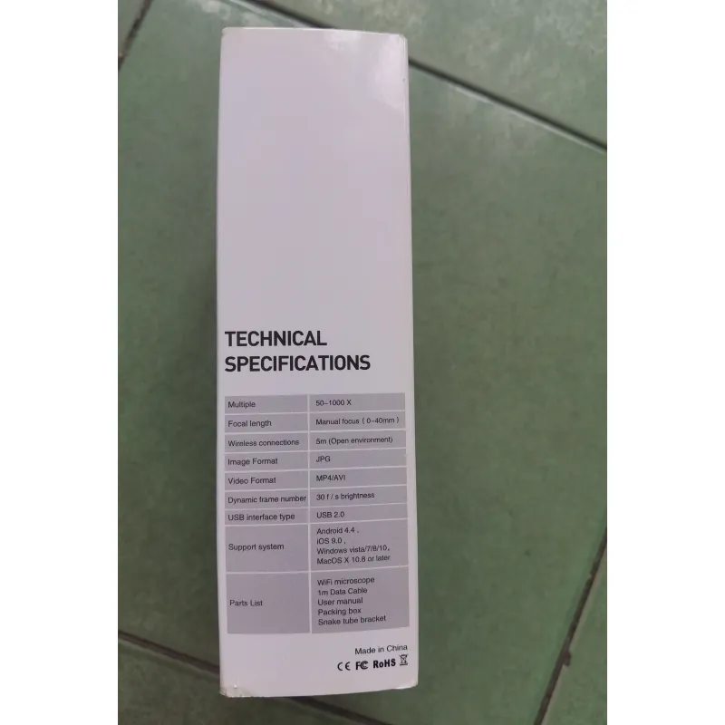 [Máy chụp ảnh siêu nhỏ wifi] Wifi Digital microscope 50x - 1000x - Steinemann 1021653