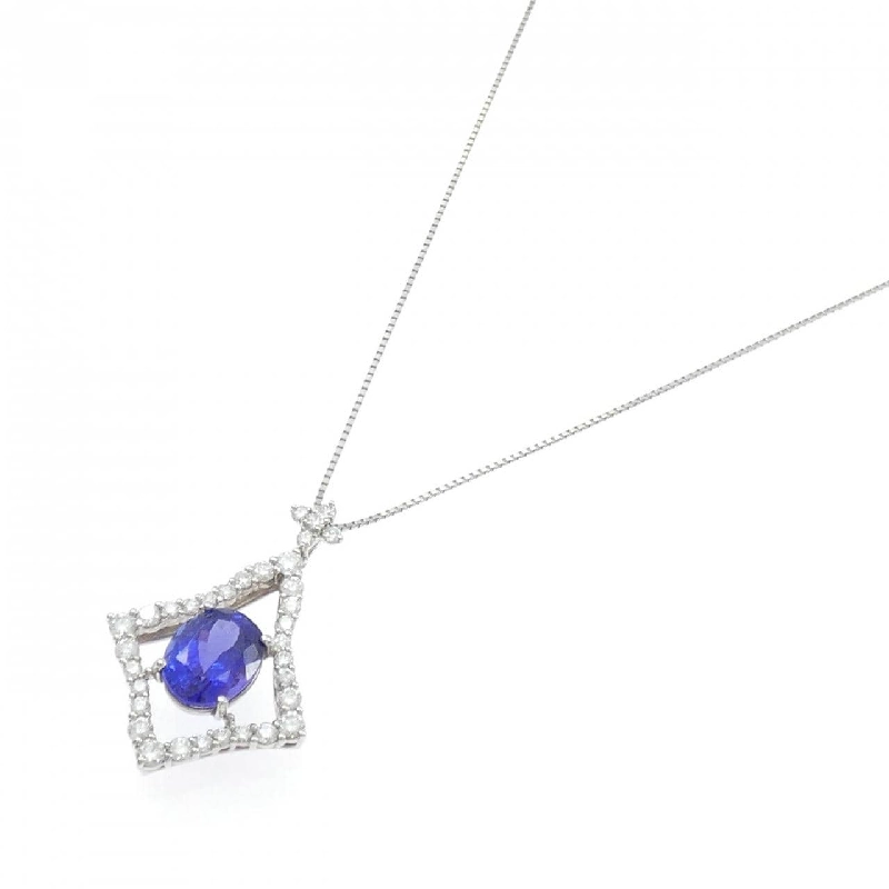Dây chuyền Tanzanite PT900/PT850 3.48CT - Hàng hiệu Authentic 858826