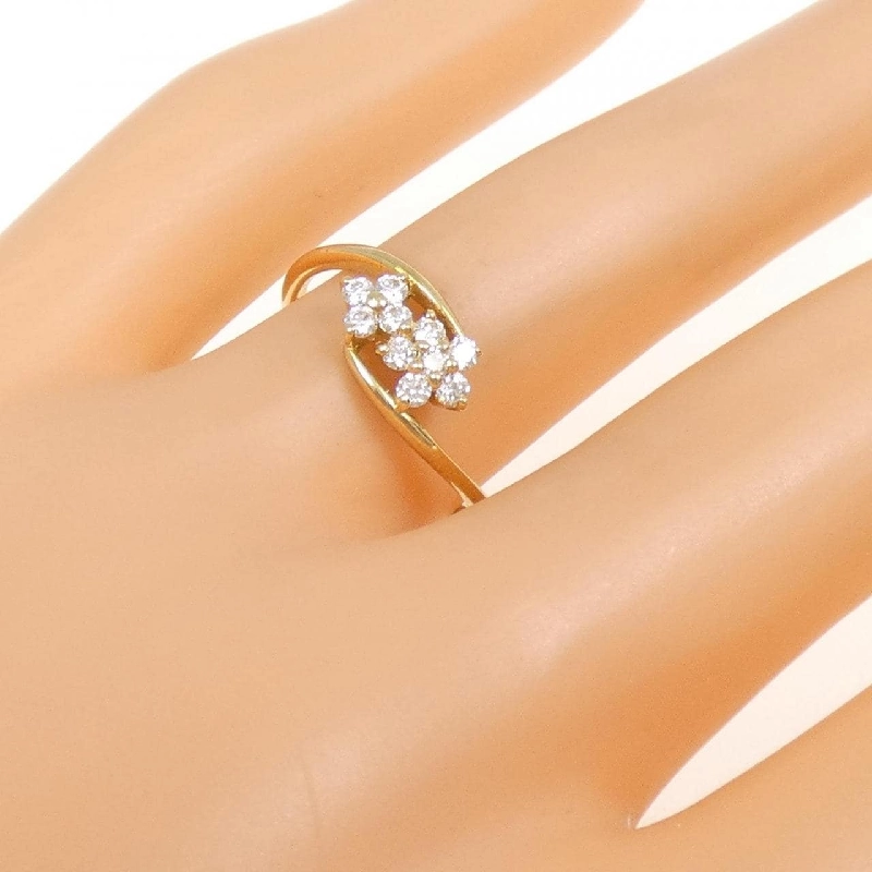 Nhẫn kim cương hoa K18YG 0.20CT - Hàng hiệu Authentic 856118