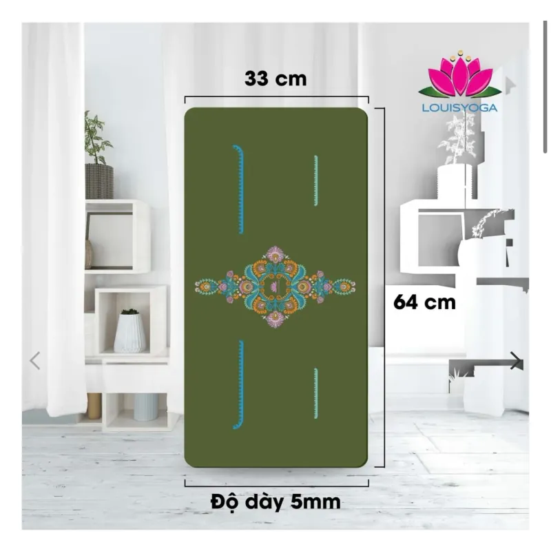 Thảm Mini Cao Su Thiên Nhiên Thương Hiệu Nổi Tiếng Louis Yoga 934386
