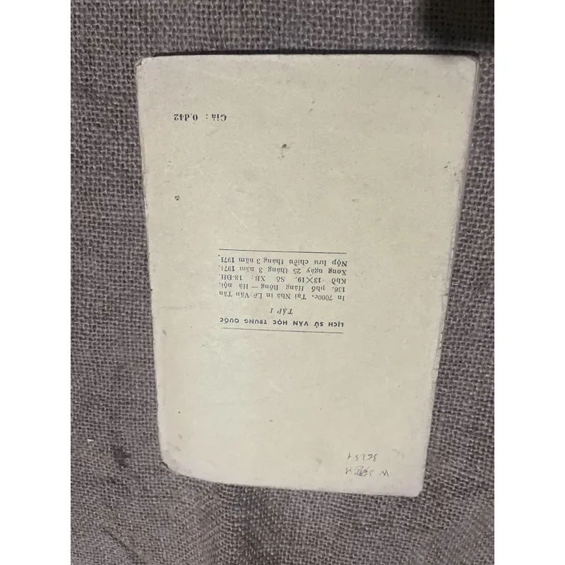 TRƯƠNG CHÍNH - TRẦN XUÂN ĐỀ - NGUYỄN KHÁC PHI • LỊCH SỬ VĂN HỌC TRUNG QUỐC 707950