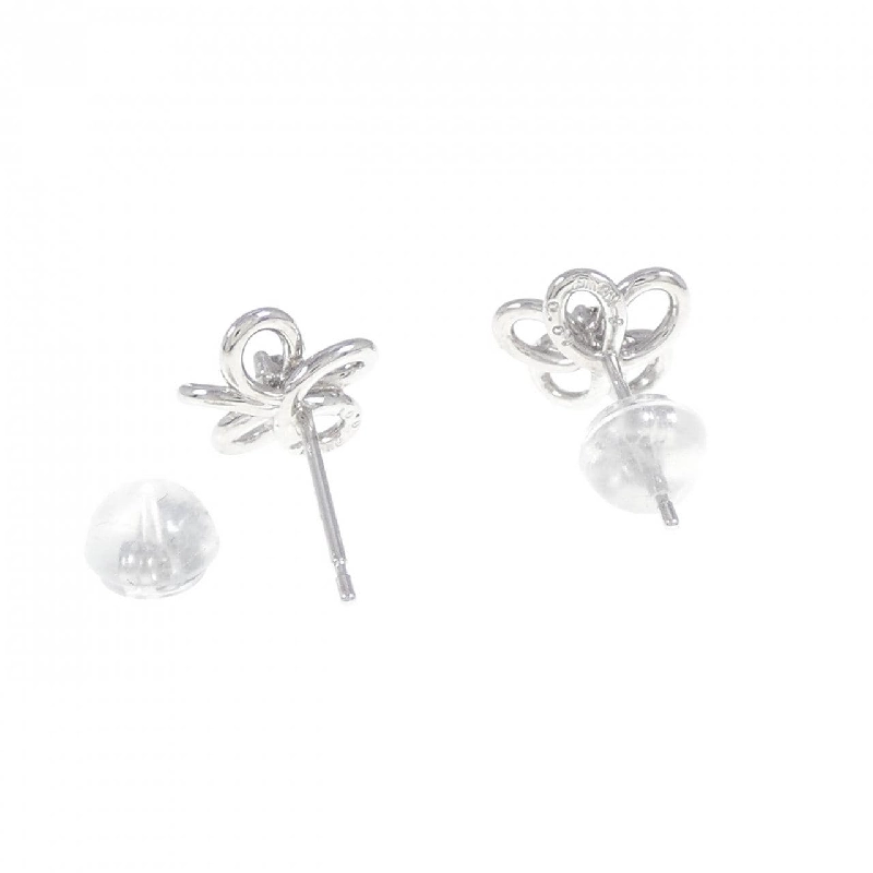 Bông tai kim cương hoa K18WG 0.02CT - Hàng hiệu chính hãng 871421