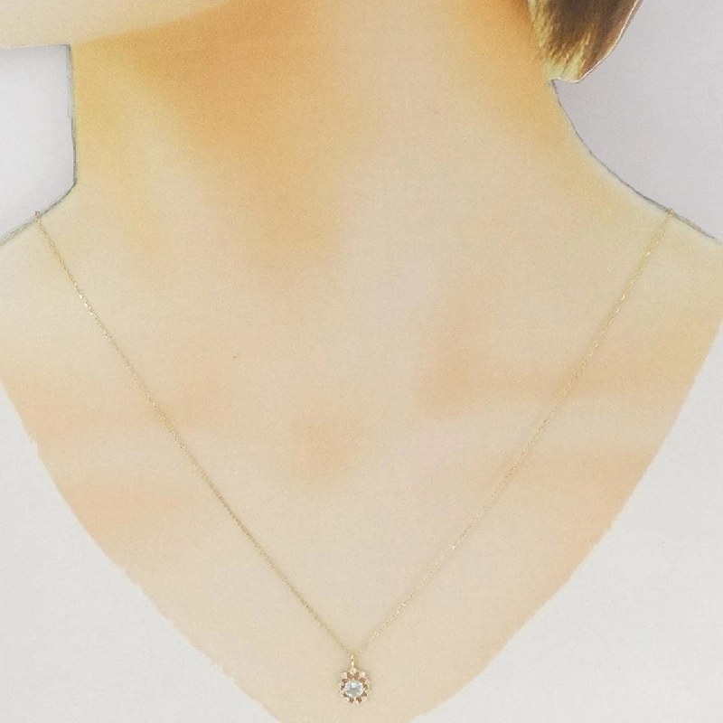 K10YG Blue Topaz Necklace - Hàng hiệu Authentic 856155