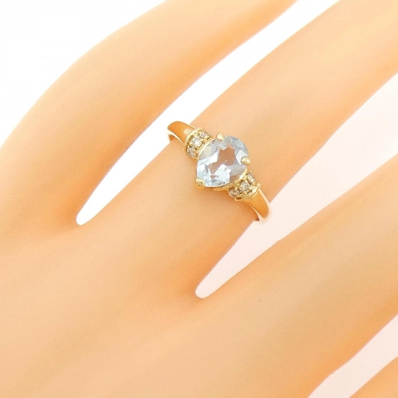 K18YG Nhẫn Blue Topaz - Hàng hiệu Chính hãng 846717