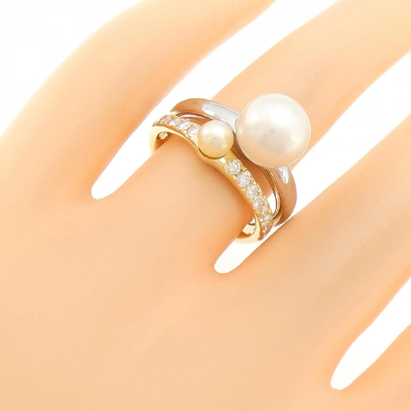 Nhẫn ngọc trai Akoya 750YG/750WG 672867