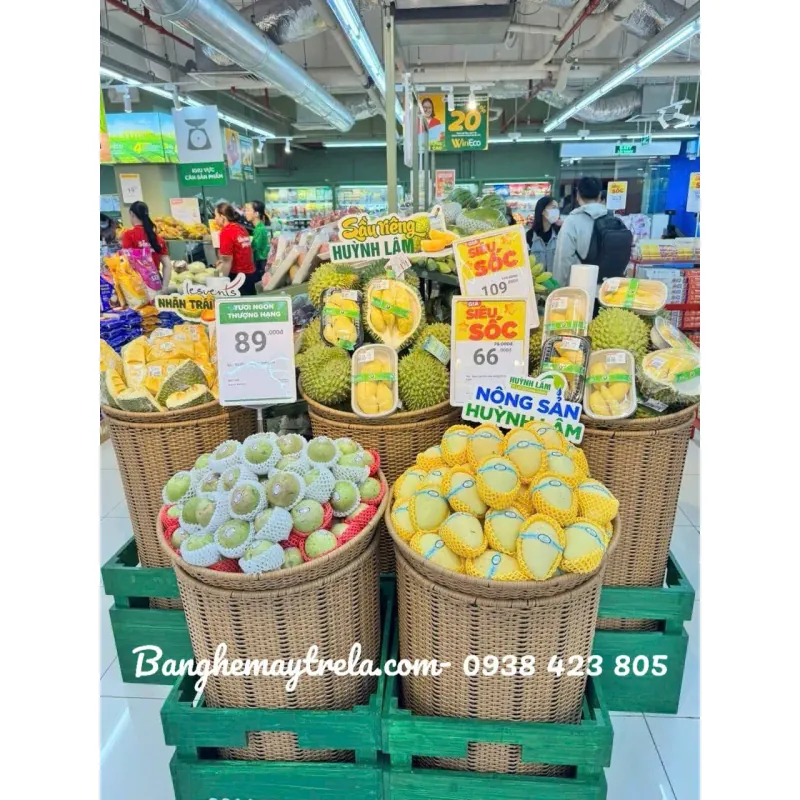 Sọt mây nhựa để trái cây hoa quả 695774