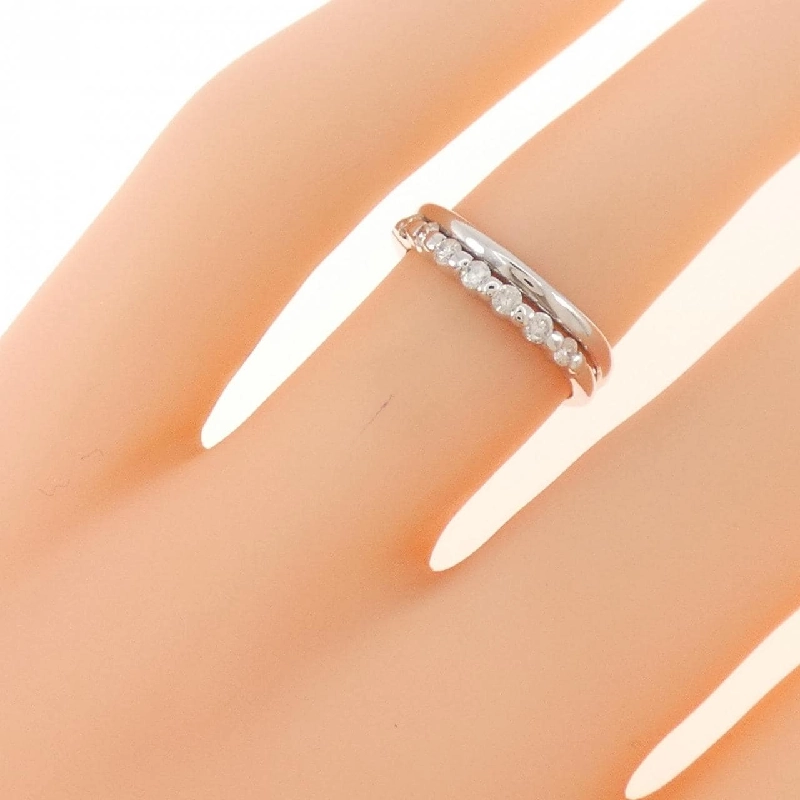 Nhẫn kim cương K14WG 0.10CT 672117