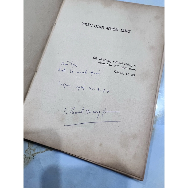 Trần gian muôn màu - Lê Thanh Hoàng Dân (có thủ thủ dịch giả) 531559