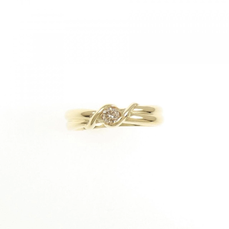 Nhẫn kim cương K18YG 0.09CT 667161