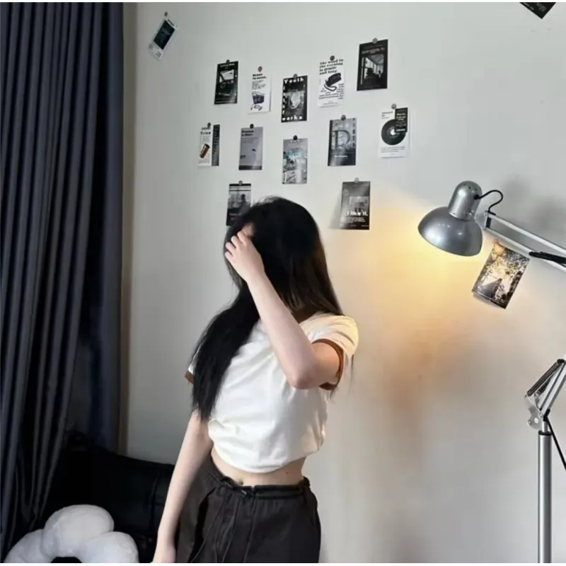 ÁO THUN BABY TEE PHỐI MÀU VIỀN ĐEN SIZE L  792386