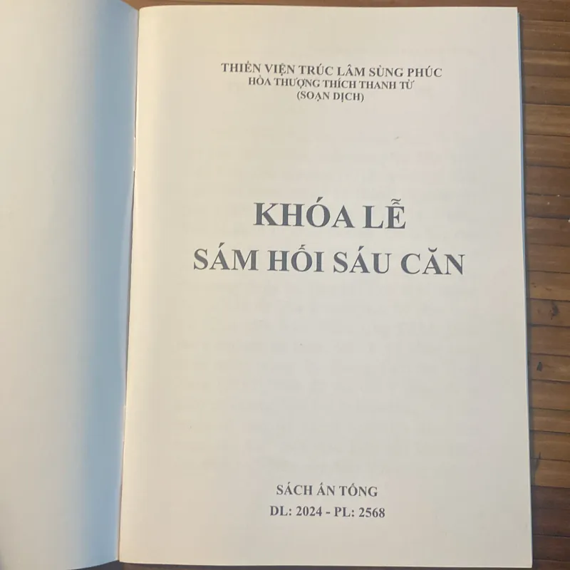 Khóa Lễ Tại Thiền Viện - Ấn tống - Soạn dịch: HT Thích Thanh Từ 604106