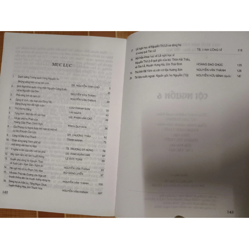 Cội nguồn 6 - 2004 - 143 trang - LỊCH SỬ - CHÍNH TRỊ - TRIẾT HỌC - SLSCTCNGUON5SLSCTANTQ3112-187 924746