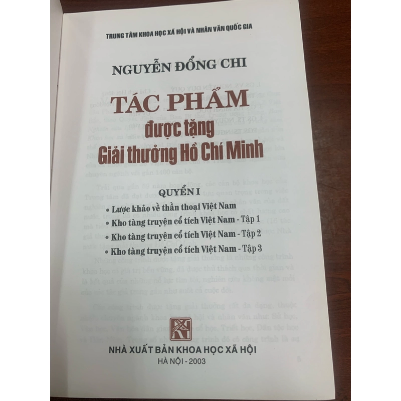  Tác phẩm được tặng giải thưởng Hồ Chí Minh - Nguyễn Đổng Chi 278346