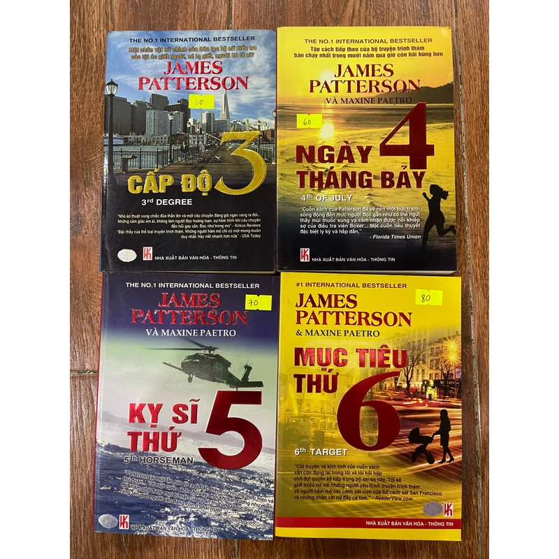 James Patterson có 4 cuốn - Cấp độ 3 . Ngày 4 tháng 7  . Kỵ sĩ thứ 5  . Mục tiêu thứ 6 (6) 532113