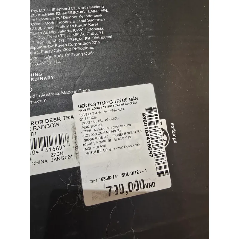 Gương đèn trang trí để bàn 705208