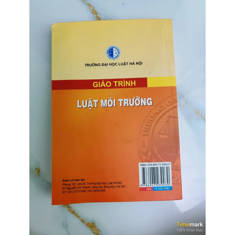 Giáo trình Luật Môi Trường 737676