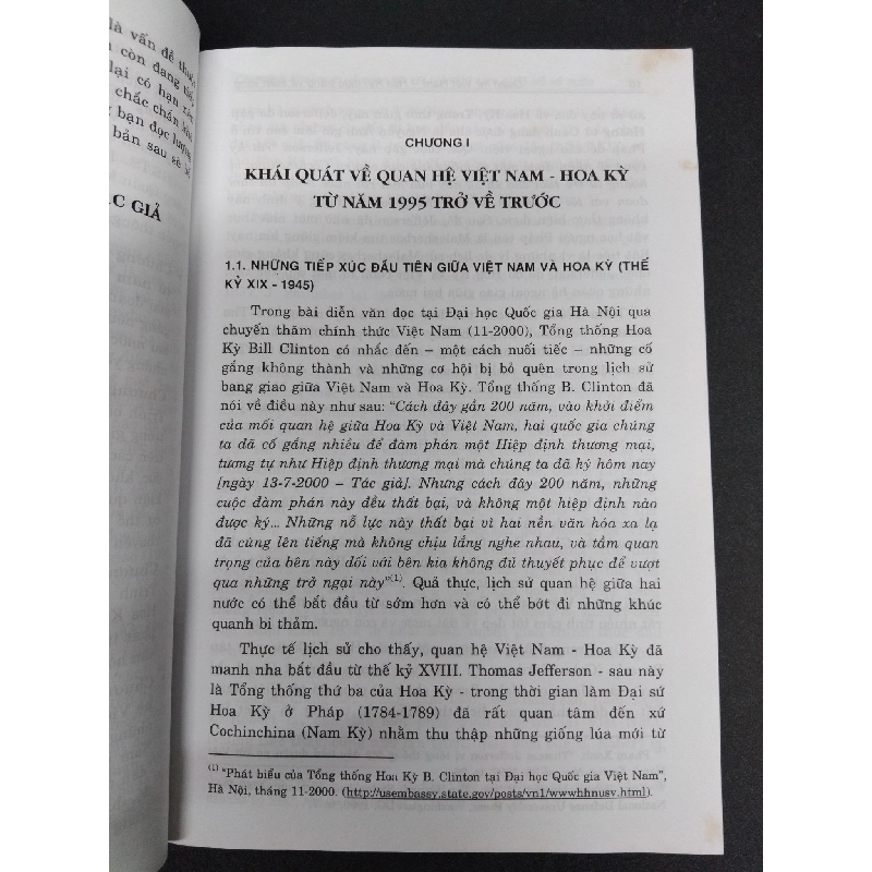 Quan hệ Việt Nam - Hoa Kỳ thực trạng và triển vọng mới 90% ố bẩn bìa 2010 HCM2606 Trần Nam Tiến LỊCH SỬ - CHÍNH TRỊ - TRIẾT HỌC 915744