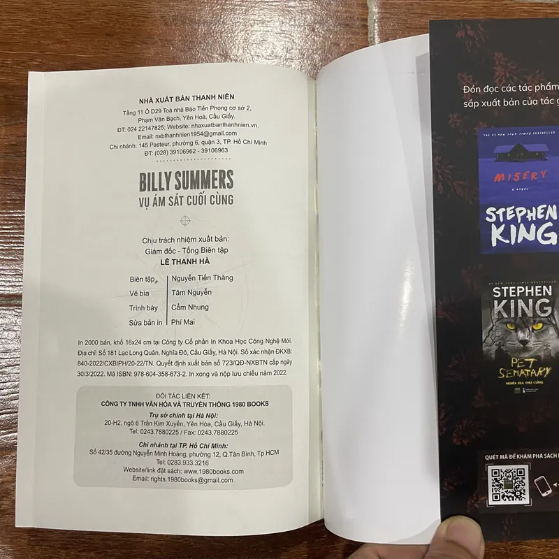 Billy Summers - Vụ Ám Sát Cuối Cùng - Stephen King (7) 600598