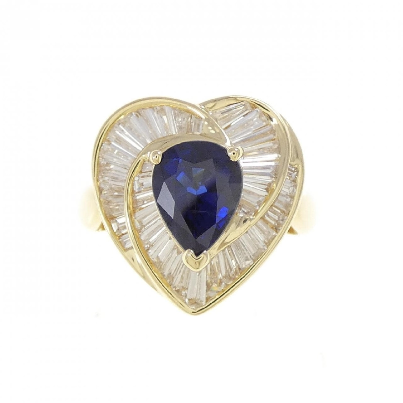 Nhẫn Sapphire Hình Trái Tim K18YG 1.32CT 666082