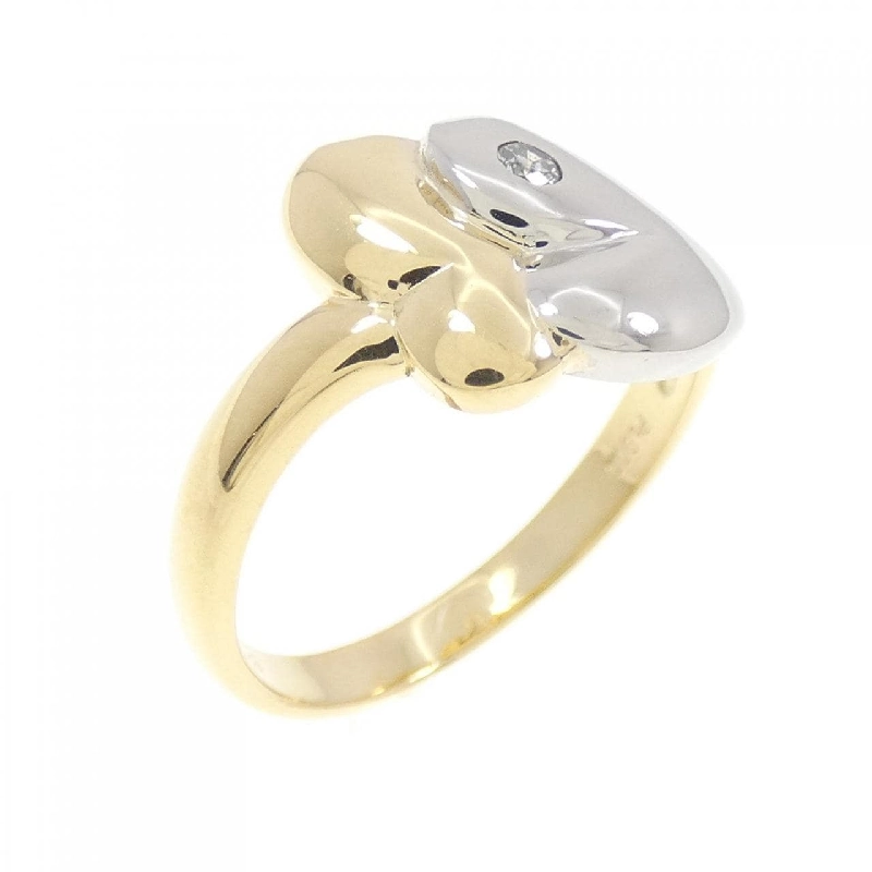 Nhẫn kim cương hình trái tim K18YG/PT 0.03CT - Hàng hiệu chính hãng 855520